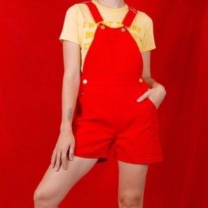 BIG BUD PRESS MUSTANG RED SHORTERALLS SMALL